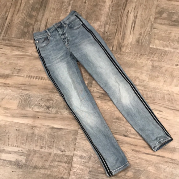 Women’s Garage Tuxedo Stripe Jeans - Picture 1 of 3